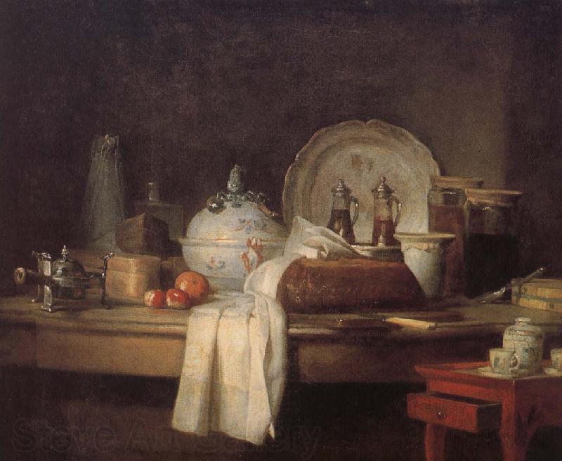 Jean Baptiste Simeon Chardin Housekeeper s kitchen table Spain oil painting art